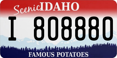 ID license plate I808880