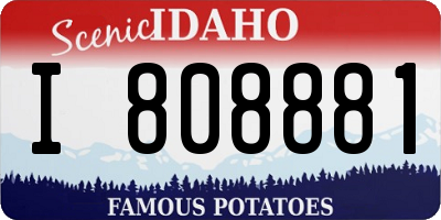 ID license plate I808881