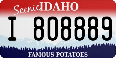 ID license plate I808889