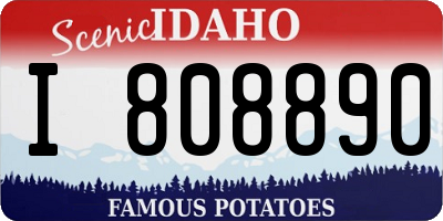 ID license plate I808890