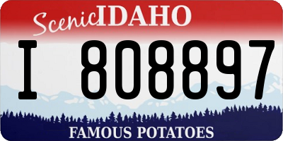 ID license plate I808897