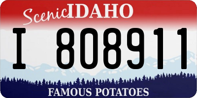 ID license plate I808911