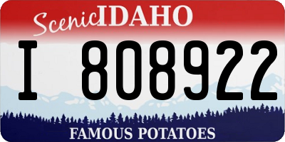 ID license plate I808922