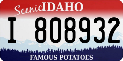 ID license plate I808932