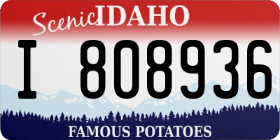 ID license plate I808936