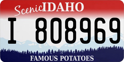 ID license plate I808969