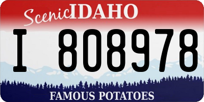 ID license plate I808978