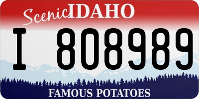 ID license plate I808989