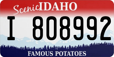 ID license plate I808992