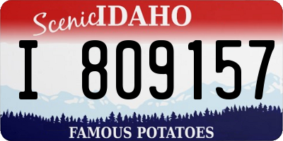 ID license plate I809157