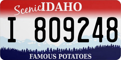 ID license plate I809248