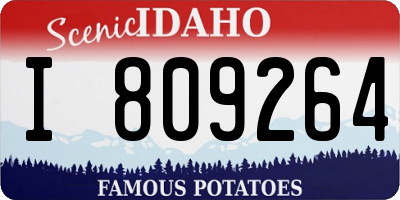 ID license plate I809264