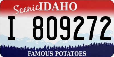 ID license plate I809272