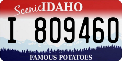 ID license plate I809460