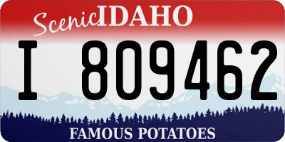 ID license plate I809462