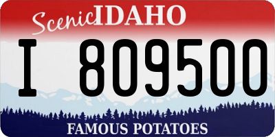 ID license plate I809500