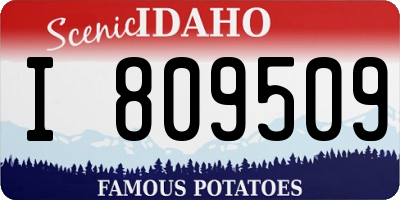 ID license plate I809509
