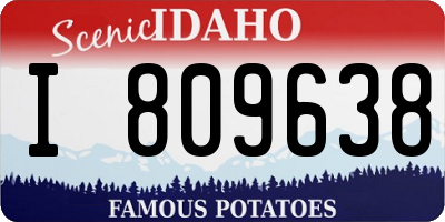 ID license plate I809638