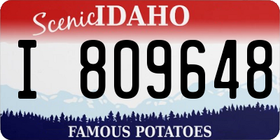 ID license plate I809648