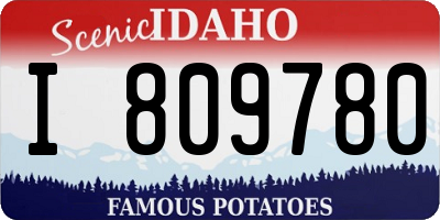 ID license plate I809780