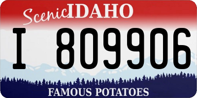 ID license plate I809906