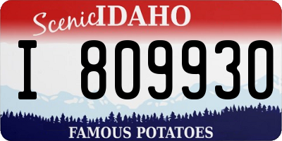 ID license plate I809930