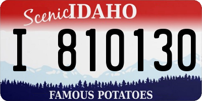 ID license plate I810130