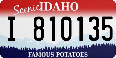 ID license plate I810135
