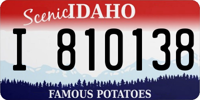 ID license plate I810138