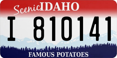 ID license plate I810141