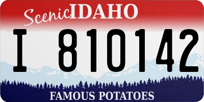 ID license plate I810142