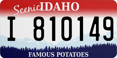 ID license plate I810149