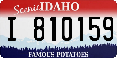 ID license plate I810159