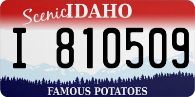 ID license plate I810509