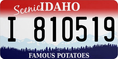 ID license plate I810519