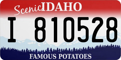 ID license plate I810528