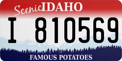 ID license plate I810569