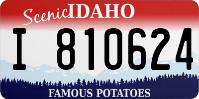 ID license plate I810624