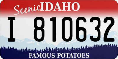 ID license plate I810632