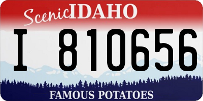ID license plate I810656
