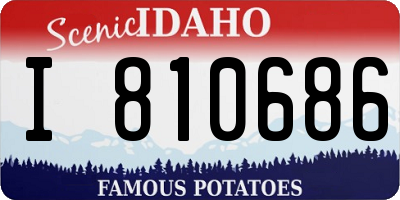 ID license plate I810686