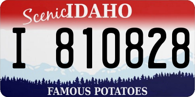 ID license plate I810828
