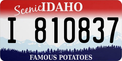 ID license plate I810837