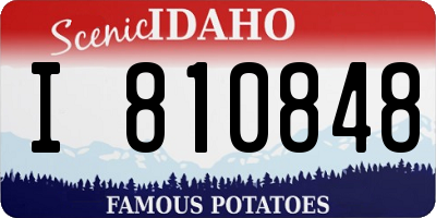 ID license plate I810848