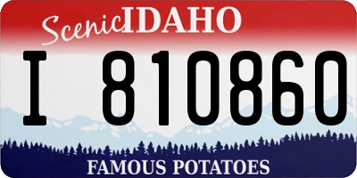 ID license plate I810860