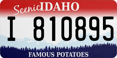 ID license plate I810895