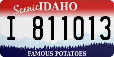 ID license plate I811013