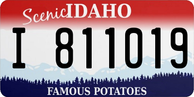 ID license plate I811019