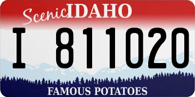 ID license plate I811020