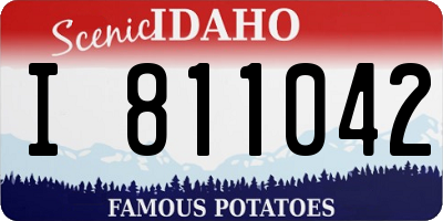 ID license plate I811042
